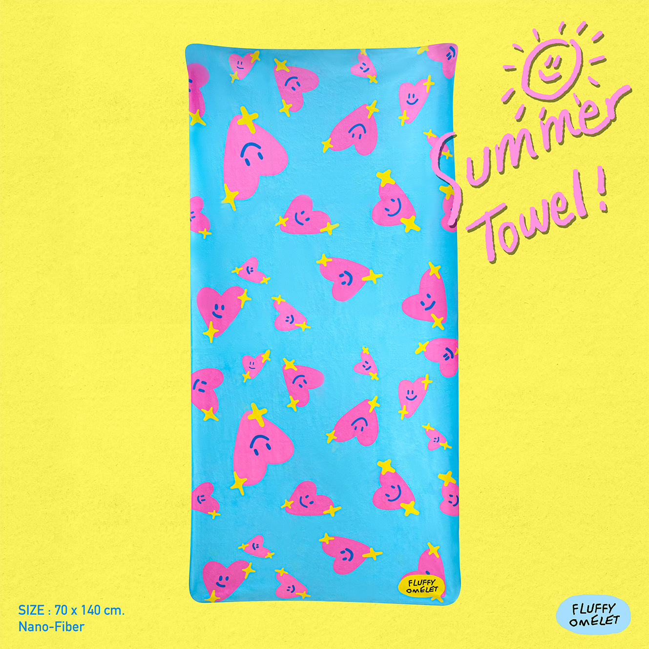 I HEART YOU SUMMER TOWEL