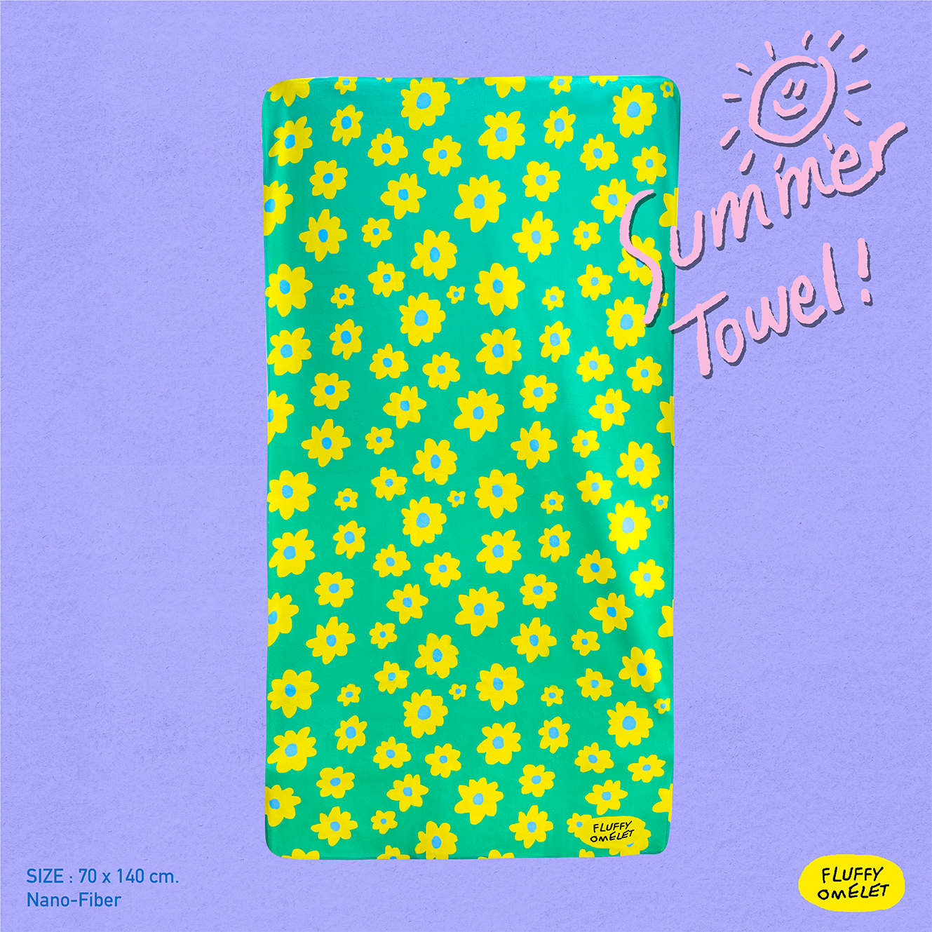 BLOOMING FLOWER SUMMER TOWEL