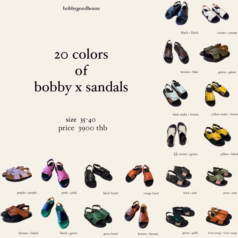 (PRE ORDER) BOBBY X SANDALS (9colors)