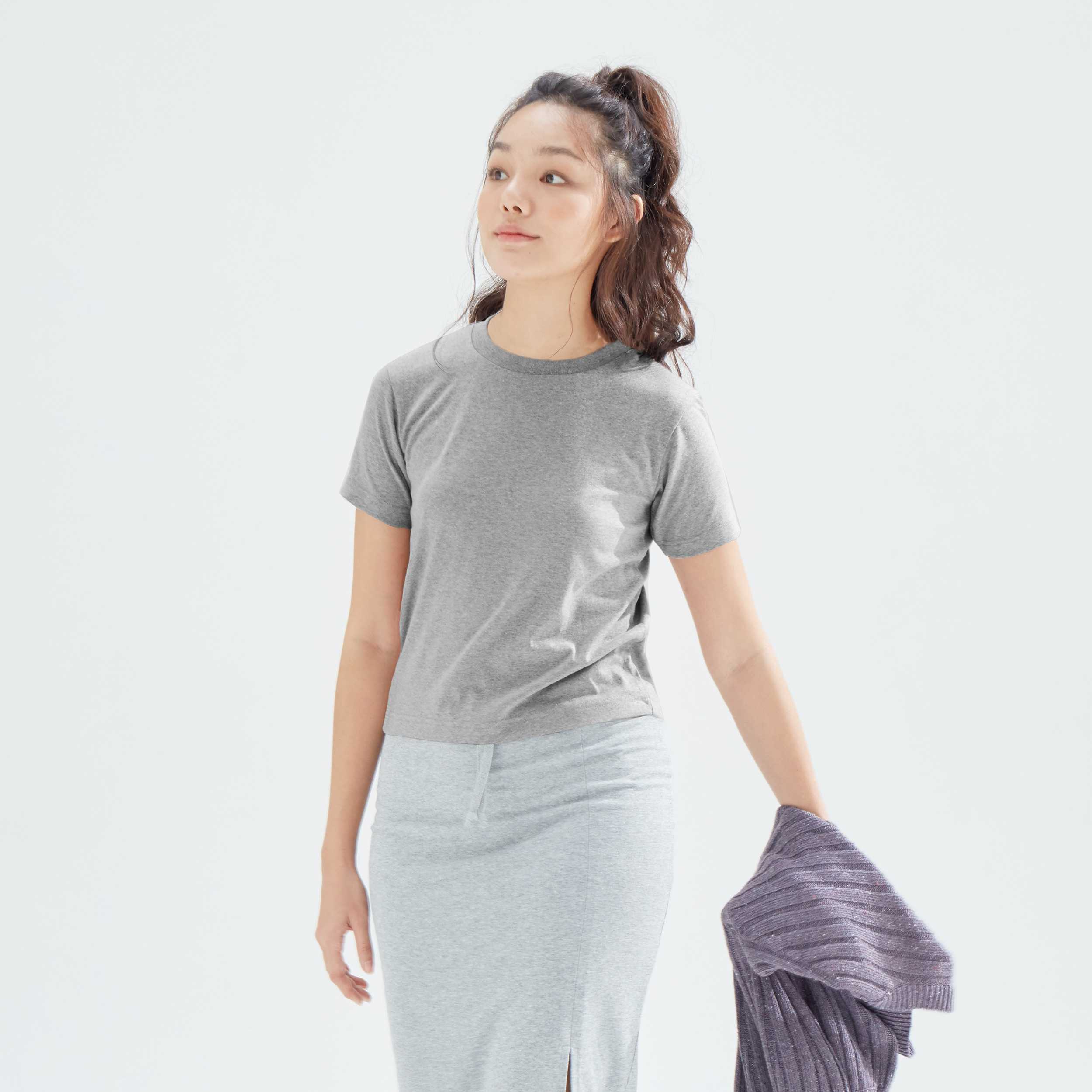 CIRCULAR เสื้อยืด ผู้หญิง แขนสั้น ผ้า Single Jersey : B Horizon