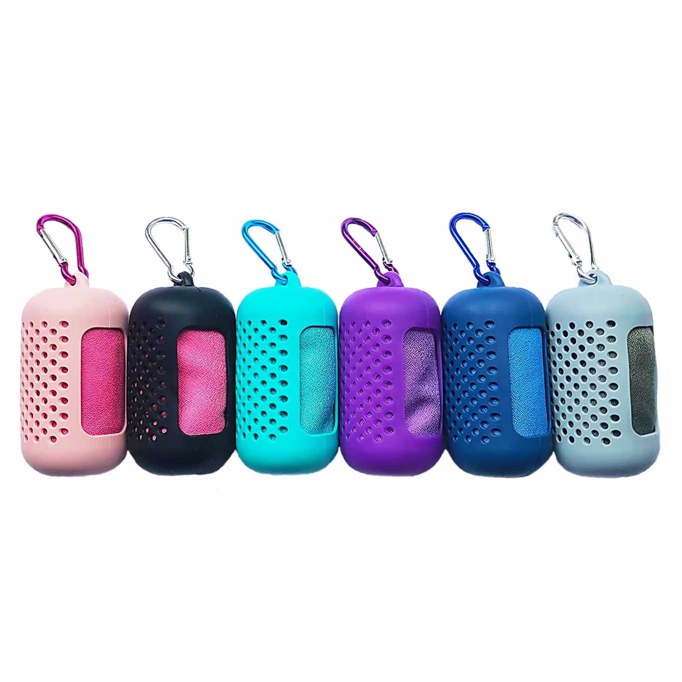 Cooling Towel in Silicone Case (ผ้าเย็นสารพัดประโยชน์พกพา)