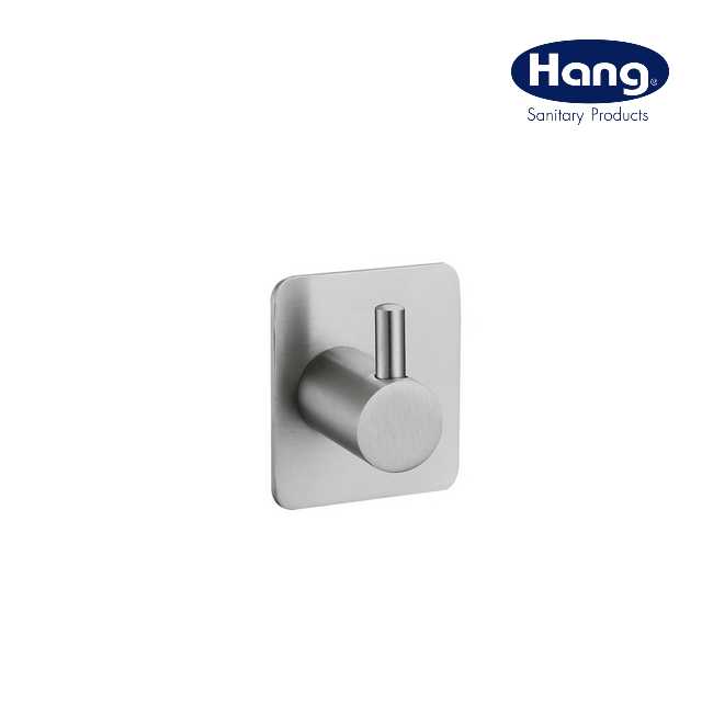 ขอแขวนผ้าเดี่ยว  HANG  รุ่น HK-115 สเตนเลส ไม่ต้องเจาะผนัง