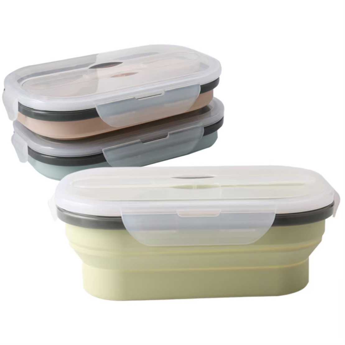 Silicone Food Box (กล่องข้าวซิลิโคนพับได้)