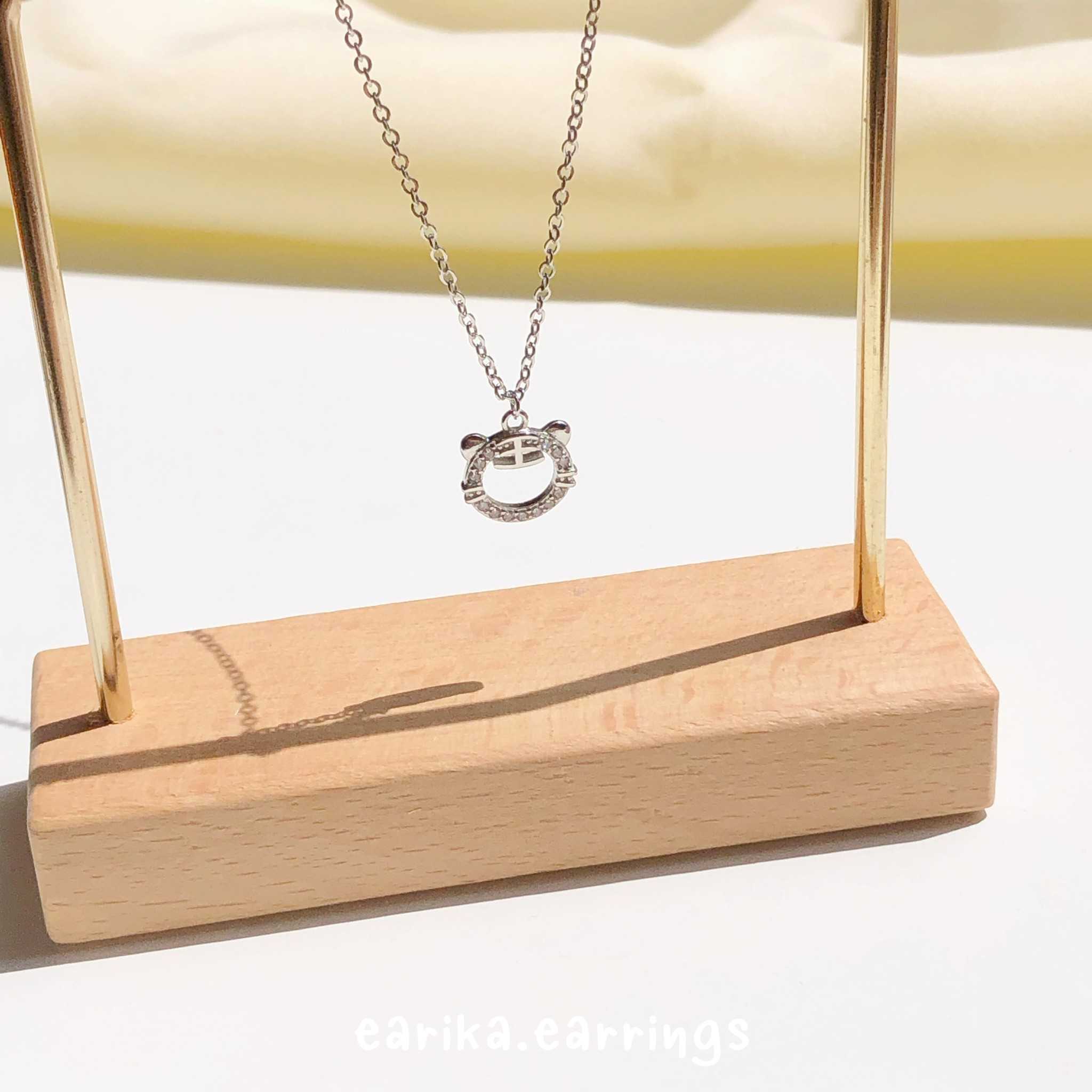 earika.earrings - crystal baby tiger necklace สร้อยคอเงินแท้จี้เสือ S92.5 ปรับขนาดได้