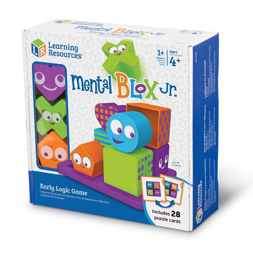 [อายุ 4+] บวกบล็อกก่อสร้างพร้อมการ์ดกิจกรรม 2 หน้า 28 ใบ [Learning Resources]