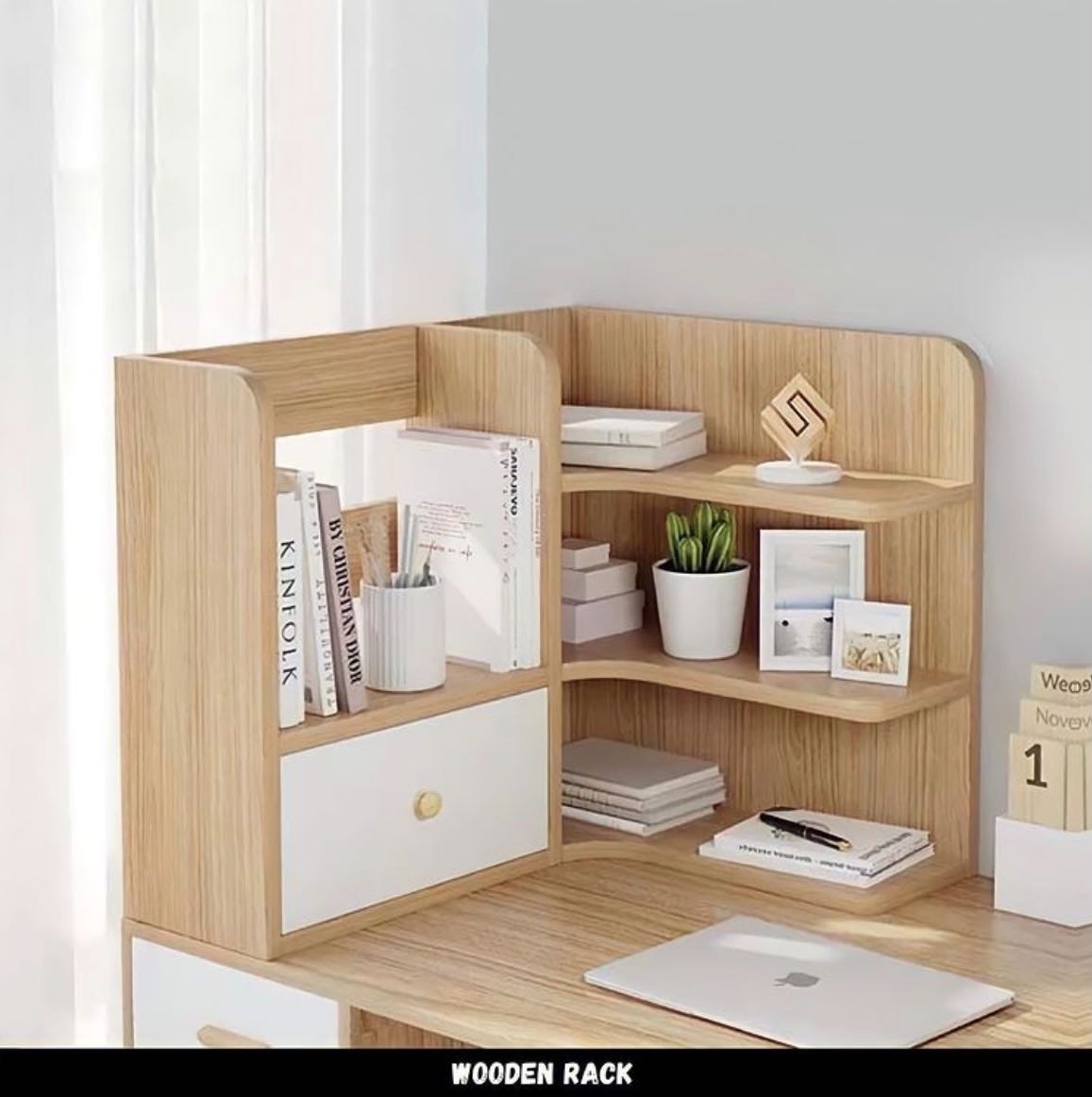ชั้นไม้วางหนังสือ มินิมอล ดีไซน์สวย