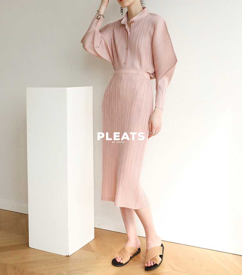 PLEATS SKIRT SET - S028