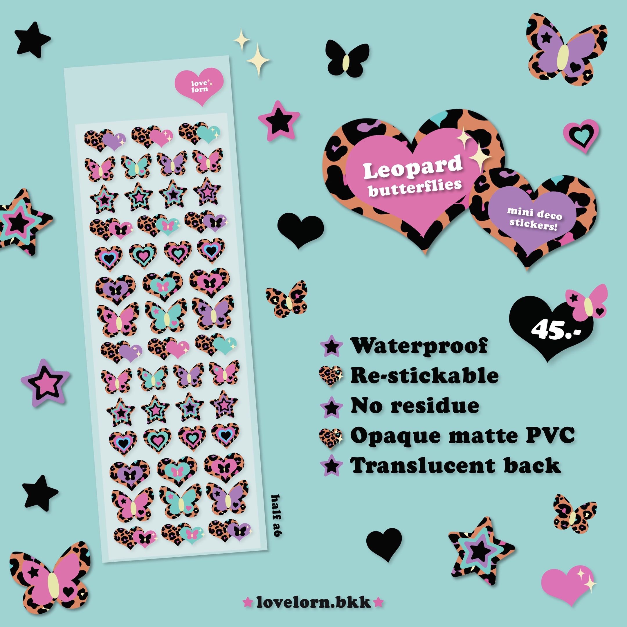 Leopard butterflies sticker