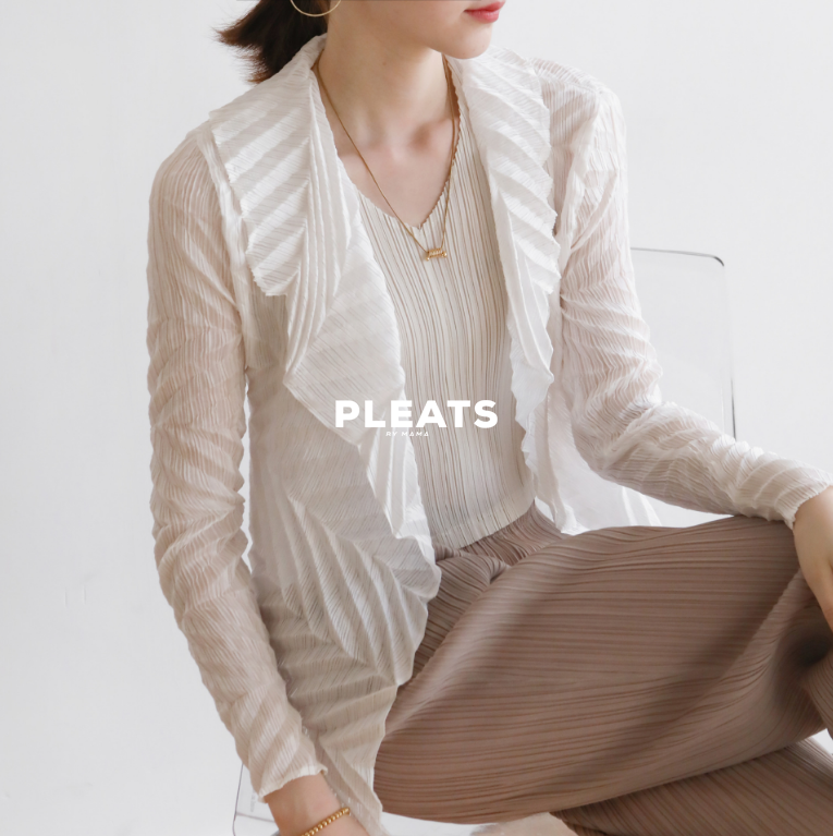 PLEATS CARDIGAN - CD010