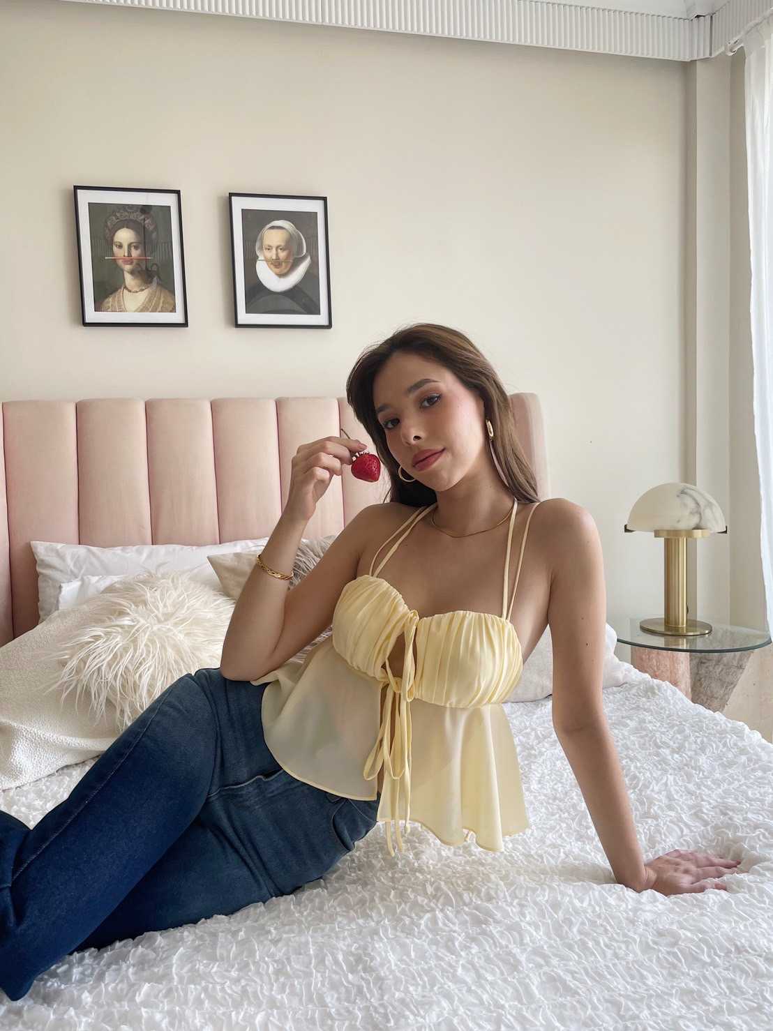 (HUSSA Boutique) Lulla Top -Lemondcream