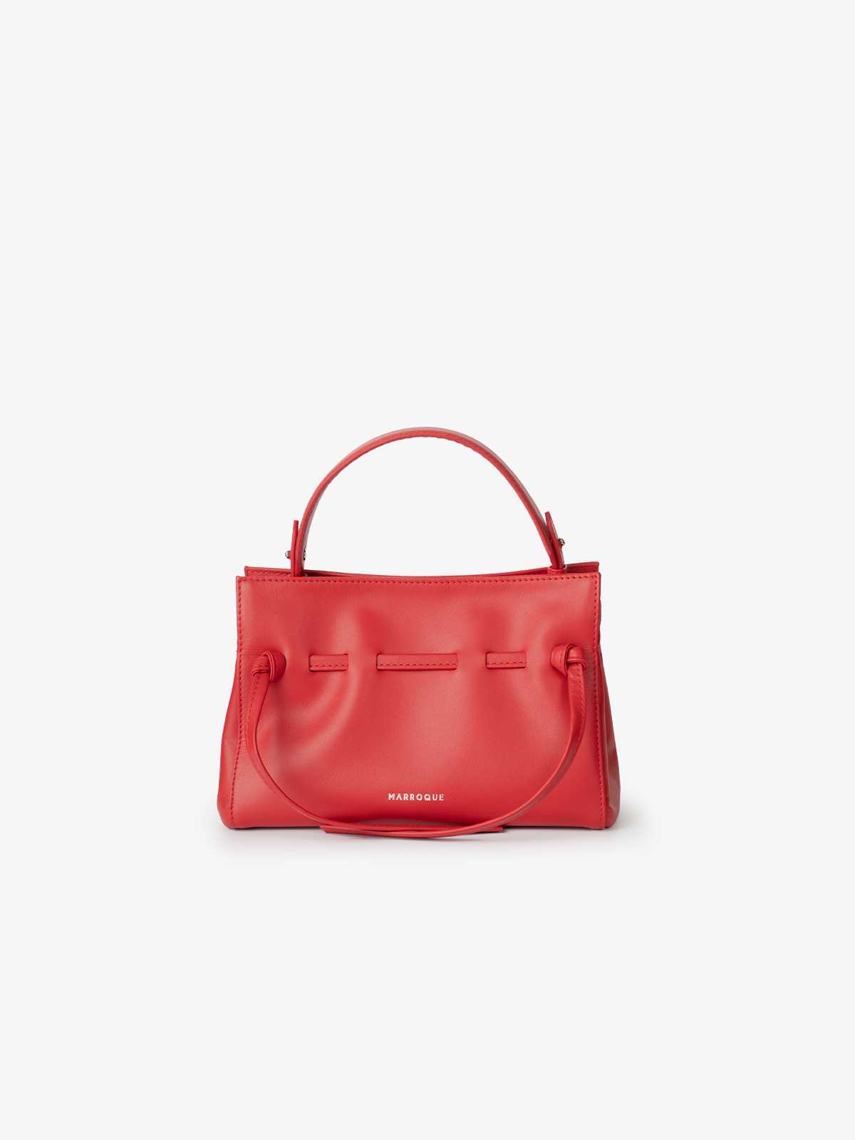 Mini Wendy Leather Crossbody bag in Scarlet