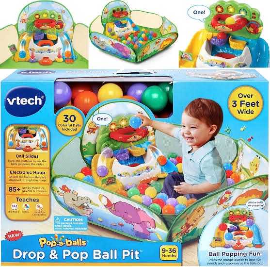 Best Seller 📌บ่อบอลมหาสนุก🇺🇸 VTech Pop-a-Balls Drop and Pop Ball Pit