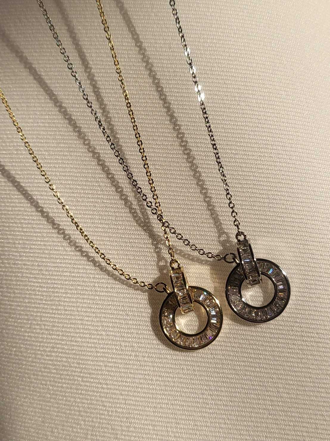 Twice gold  necklace