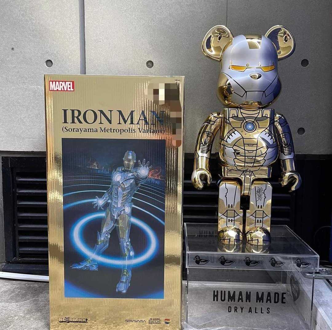Be@rbrick Marvel Sorayama Ironman Reverse 1000%