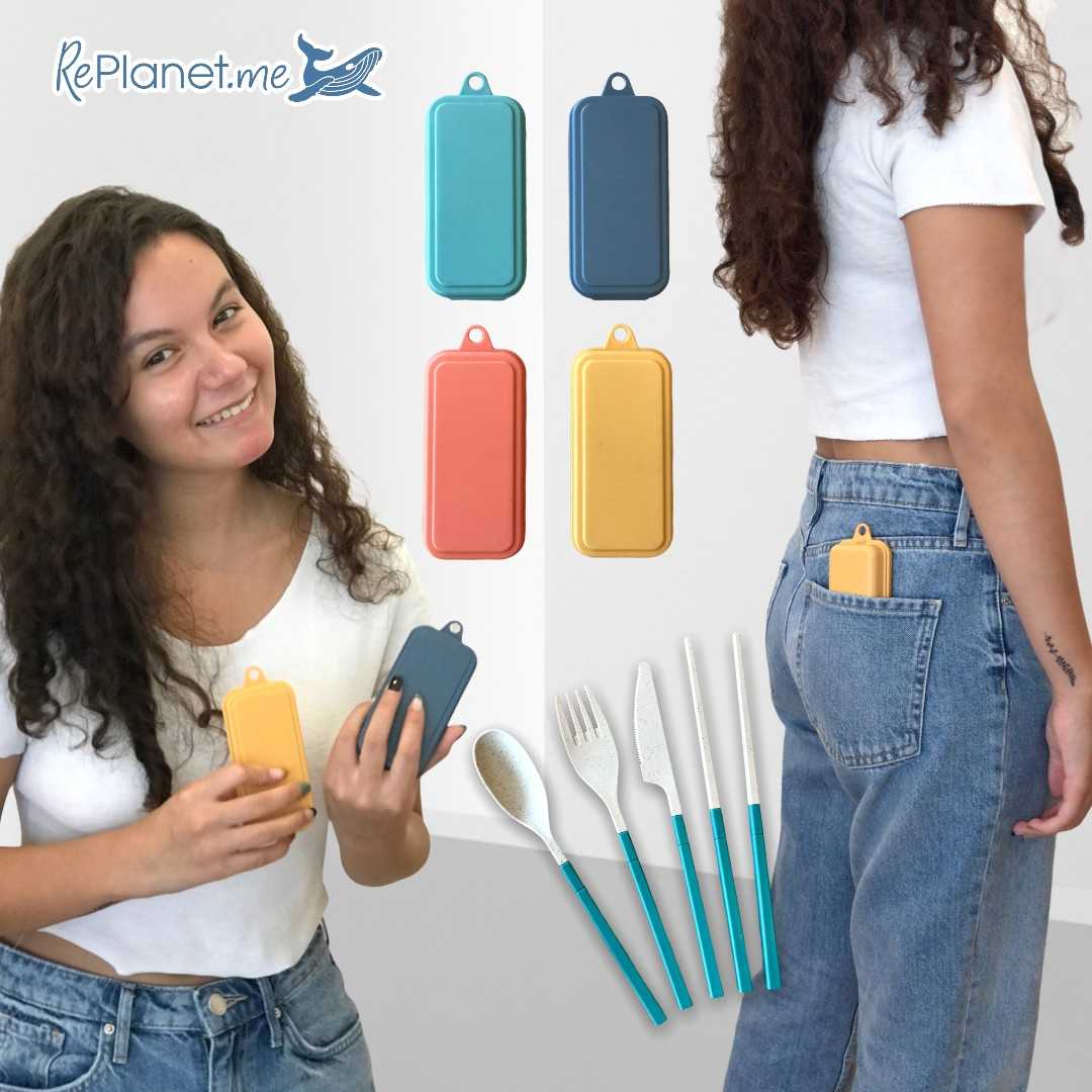 MAGIC ME Travel Cutlery Set (ช้อนส้อมชุดเดินทาง MAGIC ME)