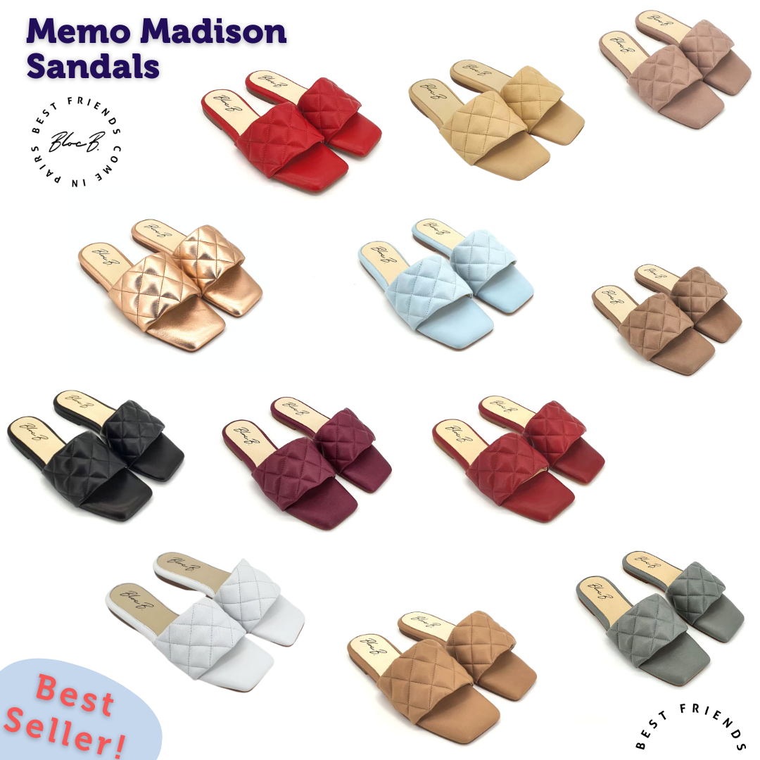[พร้อมส่ง] Memo Madison sandals ส้นแบน