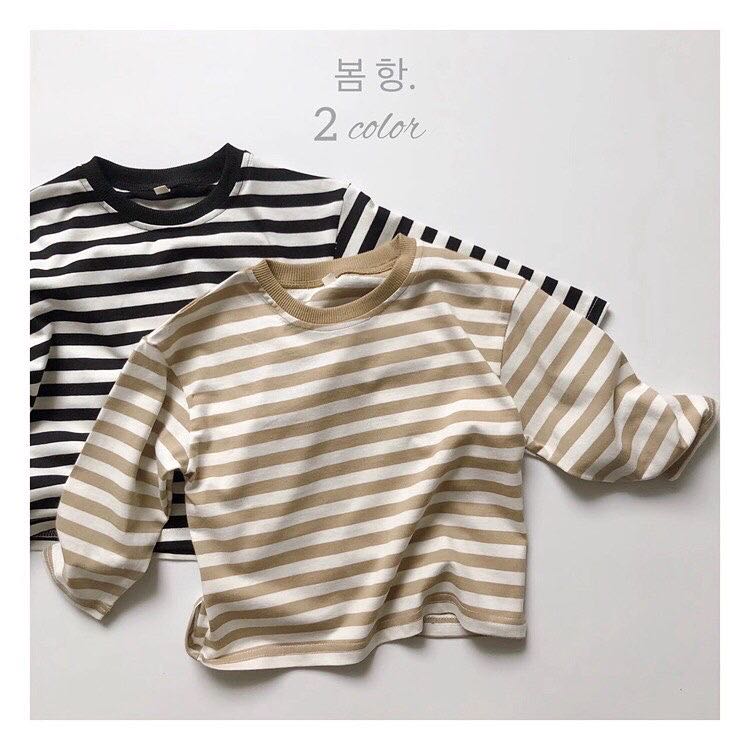 เสื้อแขนยาวลายขวาง - Size100