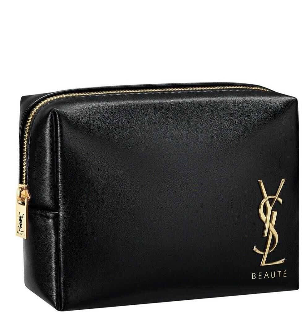 YSL Beaute Black Makeup Bag Pouch