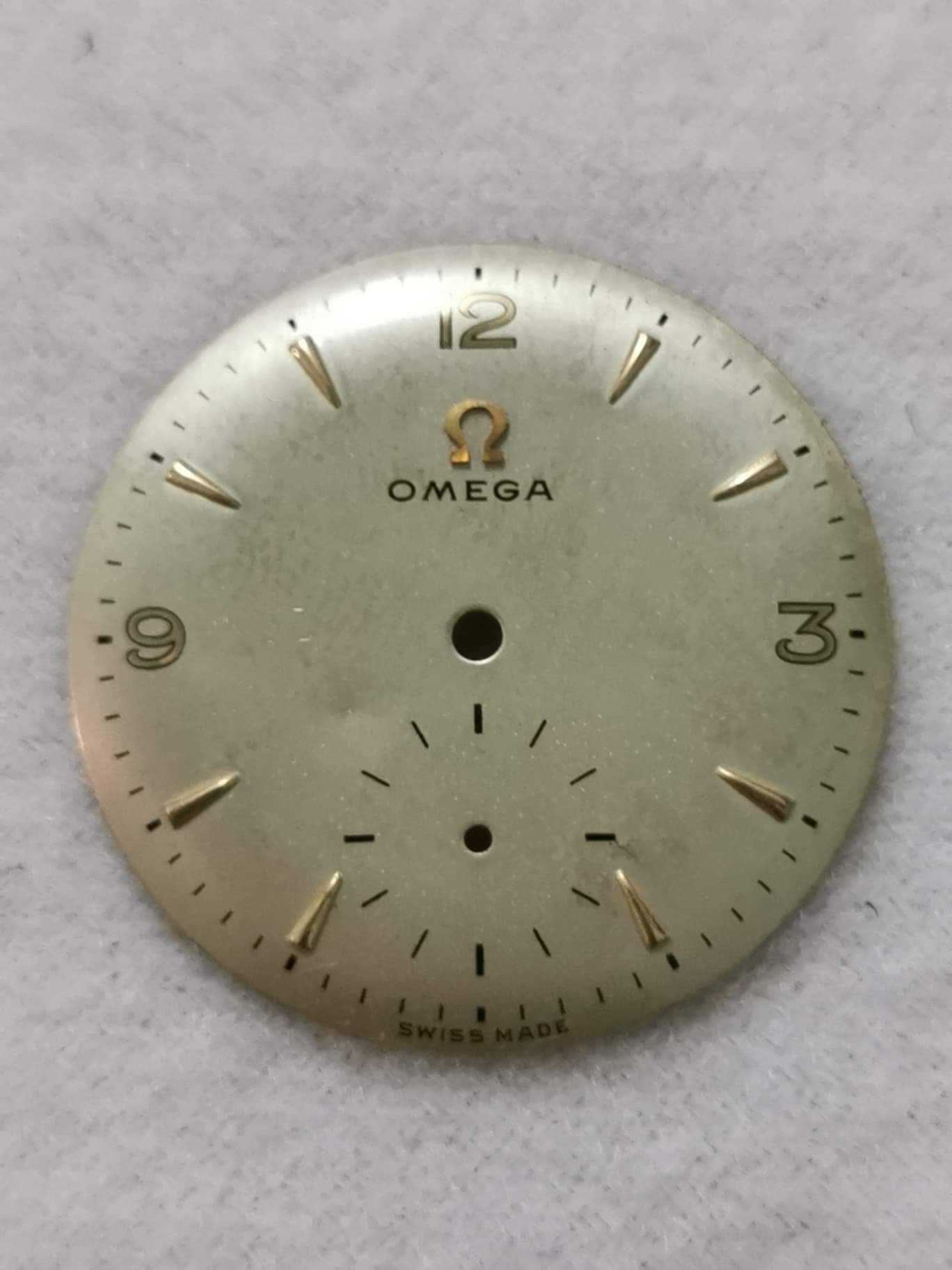 หน้าปัดนาฬิกา ยี่ห้อ Omega รุ่นเก่า เข็มวินาทีเลข6 หายาก เรือนเล็ก สภาพดี เดิมๆ พร้อมใช้งาน