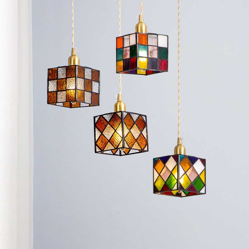 Cube Designed Decor Ceiling Lamp - โคมไฟแต่งบ้านติดเพดาน