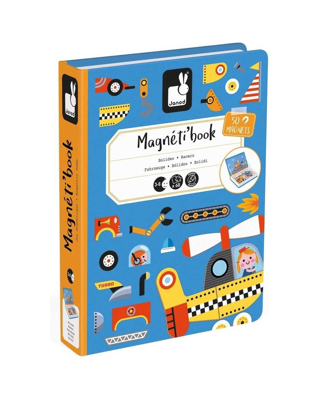 ของเล่นเด็ก 3-8 ปี, สมุดกิจกรรมแม่เหล็ก JANOD Magneti'Book, Racers (LearningWebThai ตัวแทนหลักในไทย)