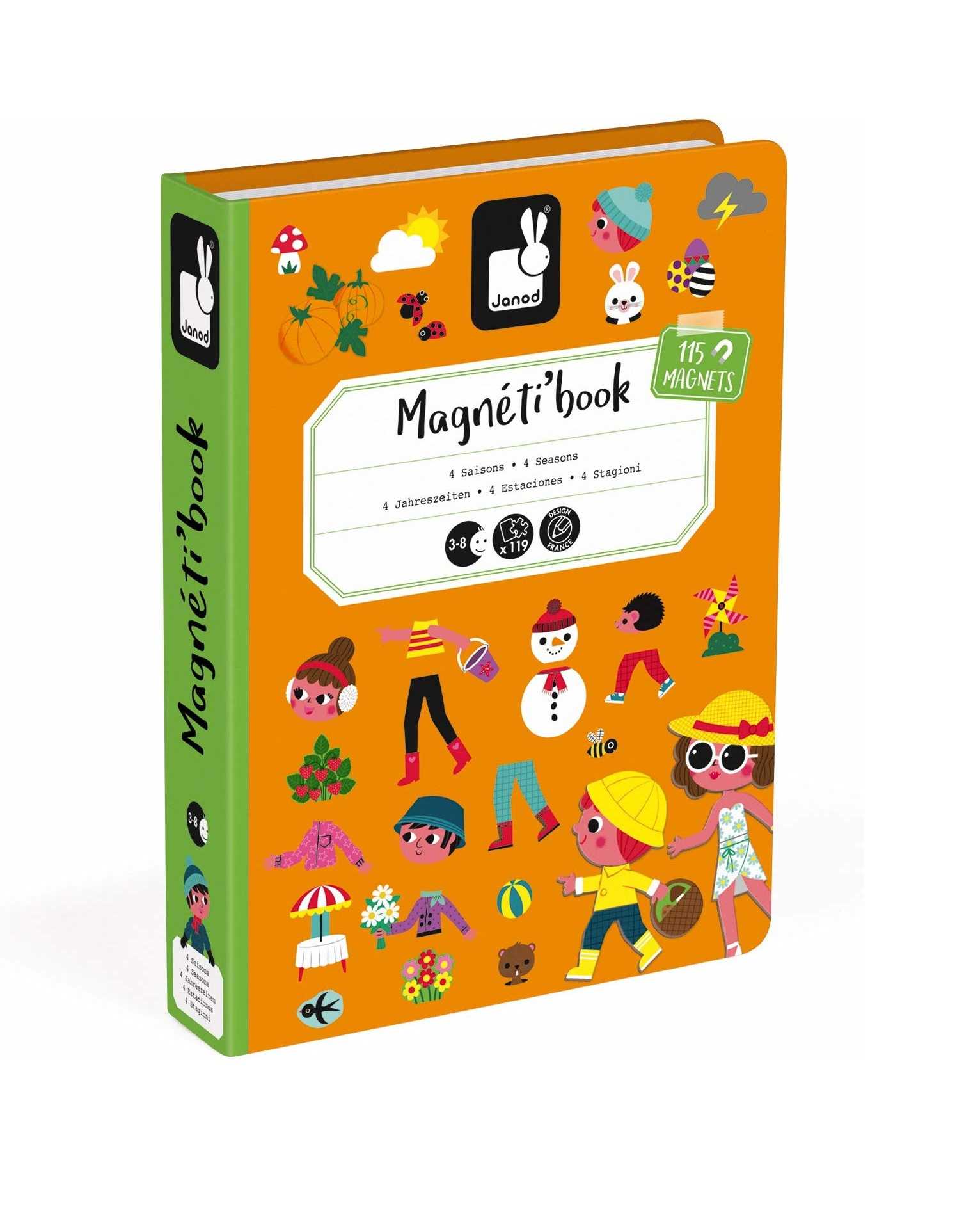 ของเล่นเด็ก 3-8 ปี, สมุดแม่เหล็ก JANOD Magneti'Book 4 Seasons (LearningWebThai ตัวแทนหลักในไทย)