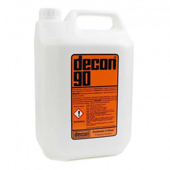 Decon 90 น้ำยาทำความสะอาดเครื่องแก้ว ภาชนะ  อุปกรณ์ และเครื่องมือ ในห้องปฏิบัติการ ขนาด 5 ลิตร