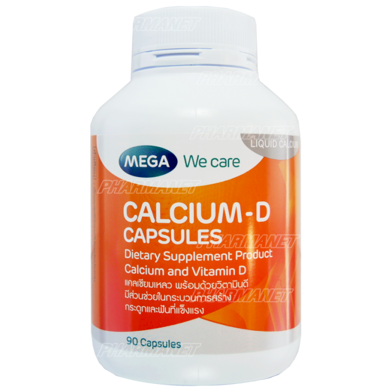 MEGA MEGA WE CARE CALCIUM-D CAP 90'S