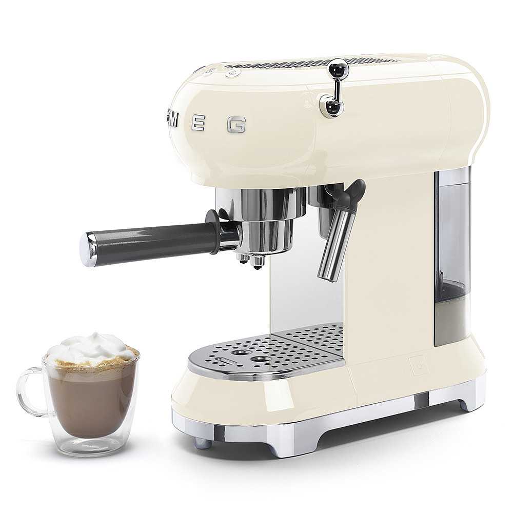 เครื่องชงกาแฟ (Smeg) 50’Retro Style Aesthetic รุ่น ECF01CREU สีครีม