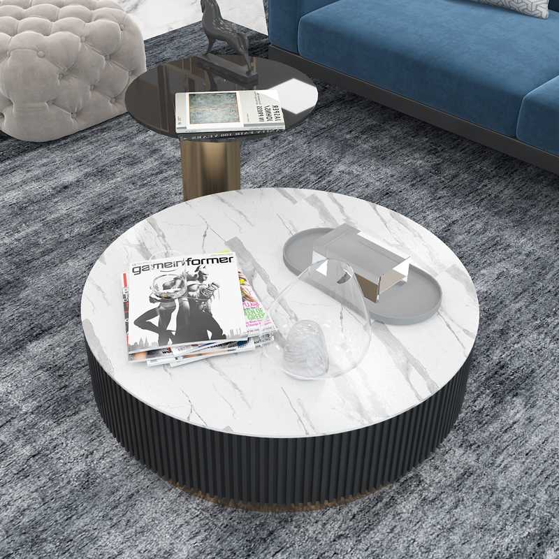 Circle Designed Marble Decor Center Table - โต๊ะกลางท็อปหินอ่อน