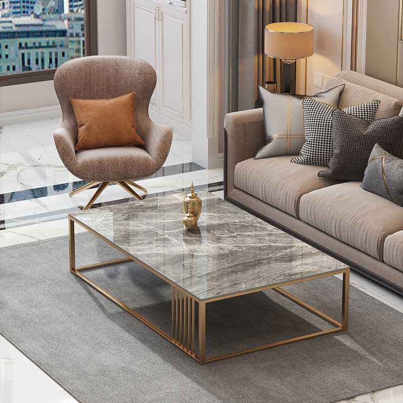 Decor Marble Designed Coffee Table IV - โต๊ะกลางท็อปหินอ่อน