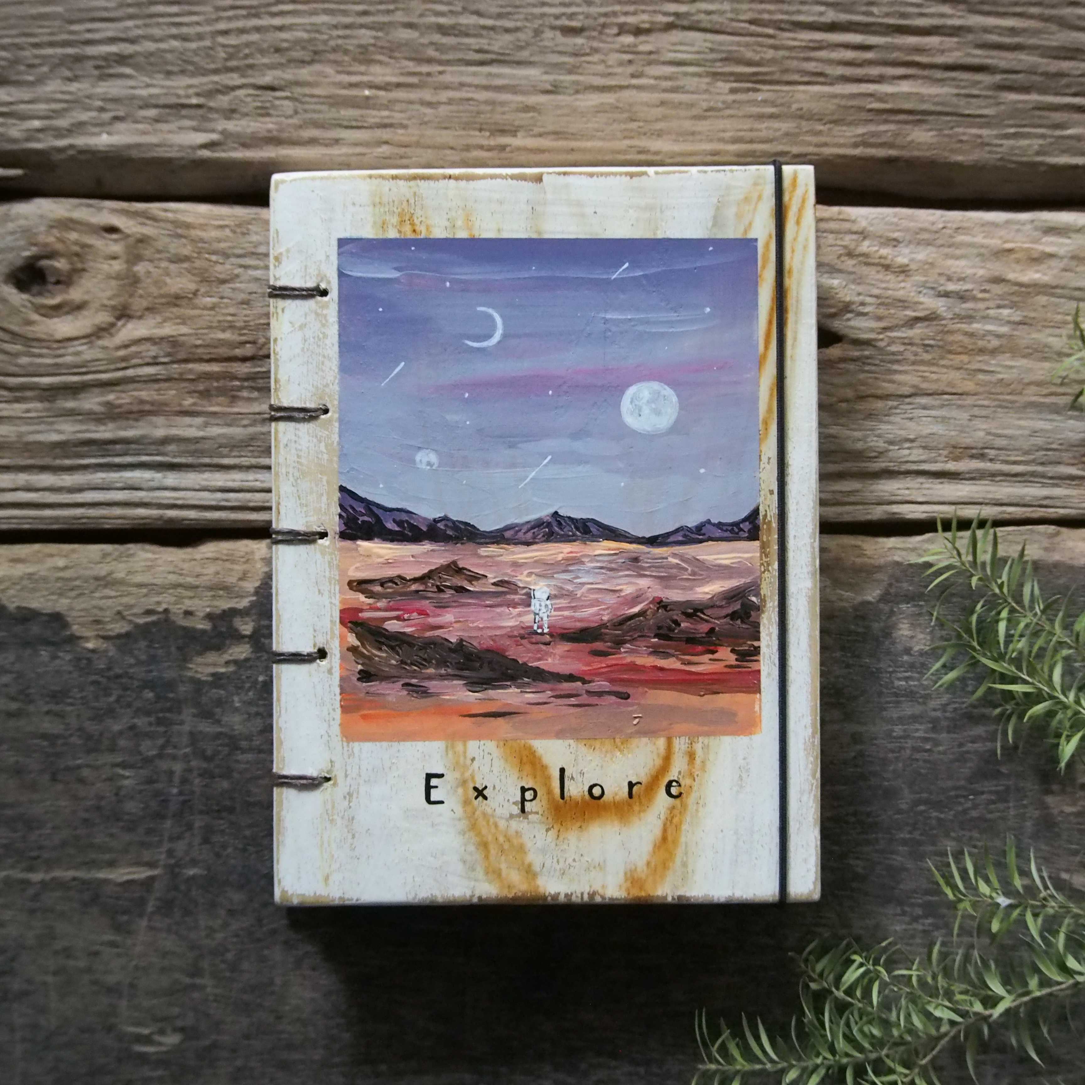 สมุดปกวาด รูป Explore to the unknown