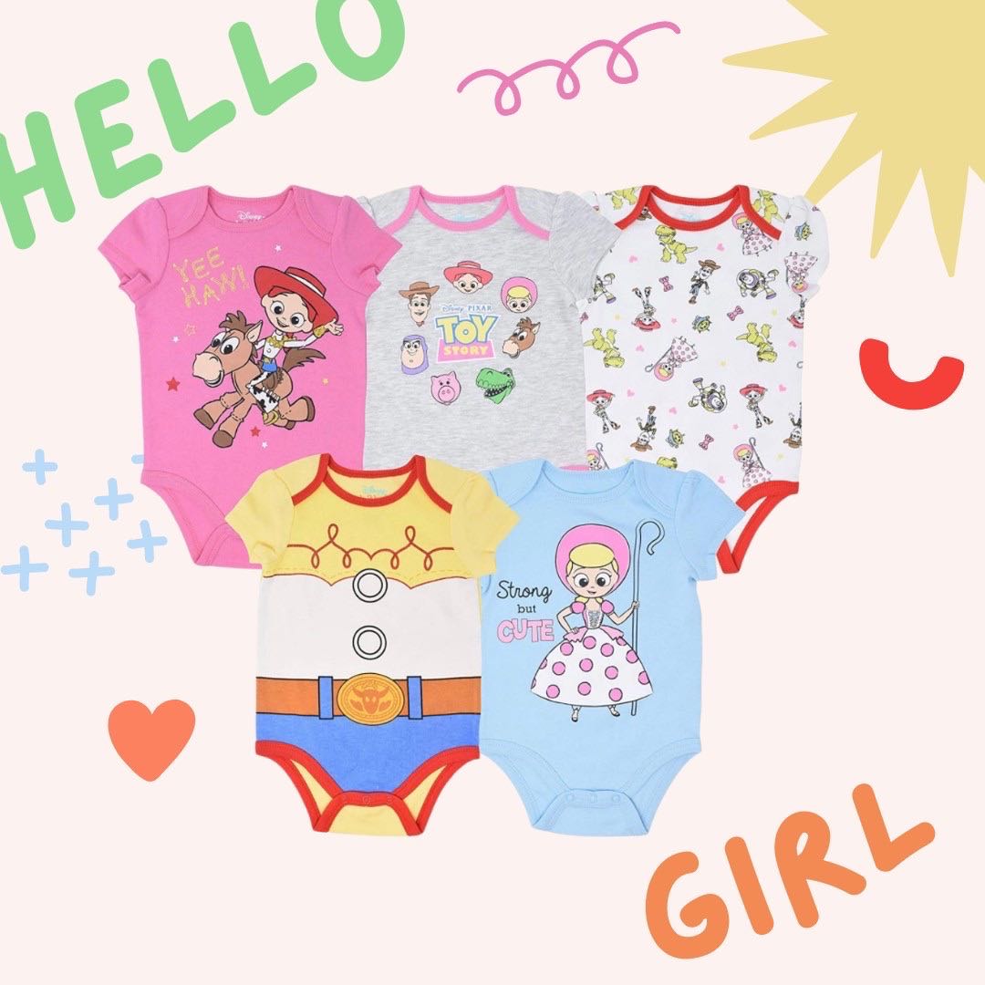 [PRE ORDER] Toy Story Girl Baby Bodysuit [5 Pcs]