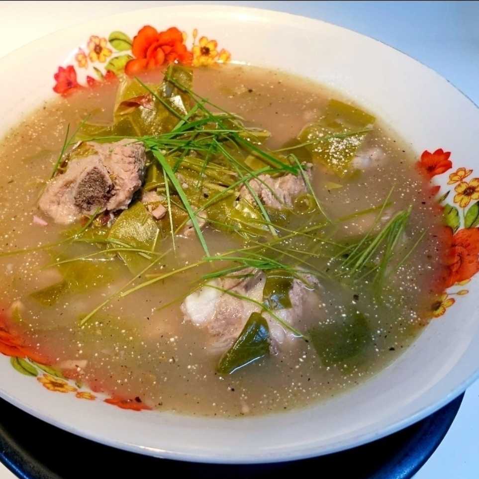 ซี่โครงหมูต้มใบชะมวง  Baby Pork Ribs & Chamuang