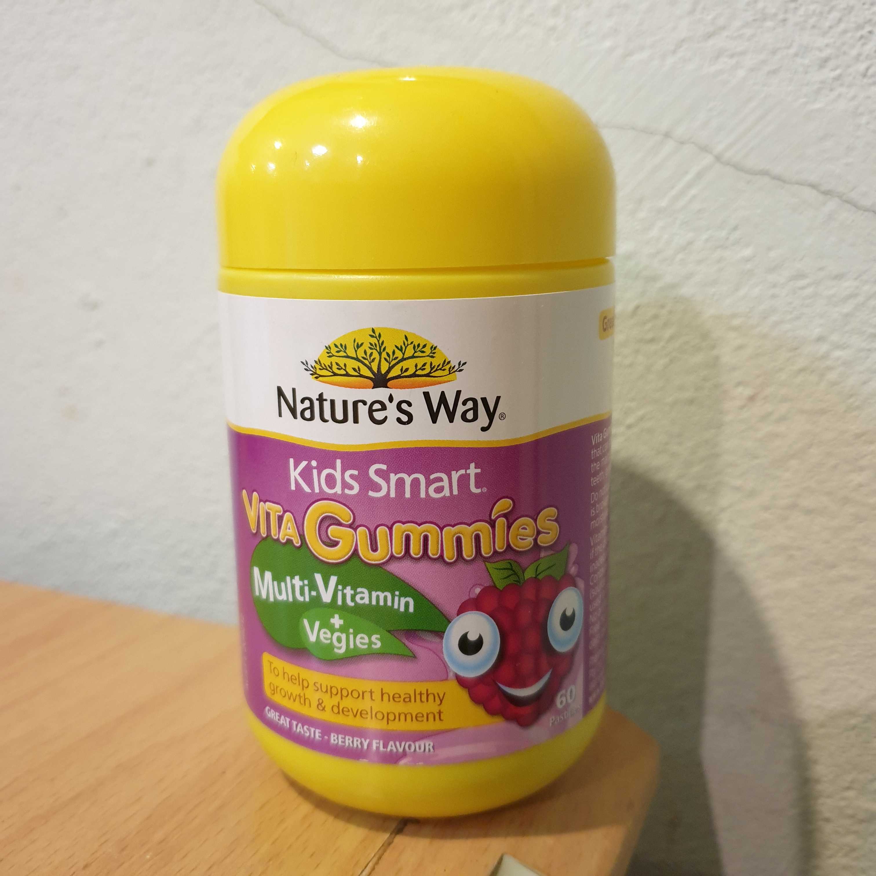 กัมมี่วิตามินรวม ผสม ผัก Nature's Way Gummies Multi Vitamin + Vegies , 60 กัมมี่ ,นำเข้าออสเตรเลีย