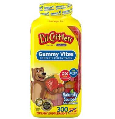 กัมมี่วิตามินรวม L'il Critters Gummy vites ,300 ชิ้น ,นำเข้าอเมริกา