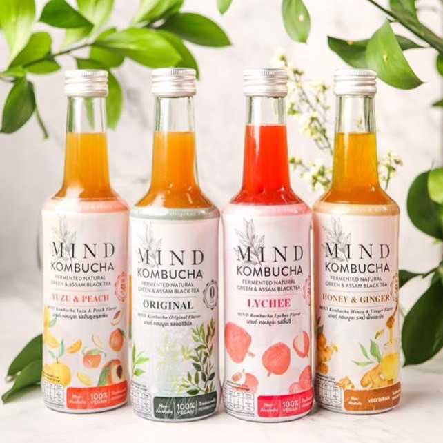 Mind Kombucha คอมบูชะ ชาหมัก (Fermented tea) 