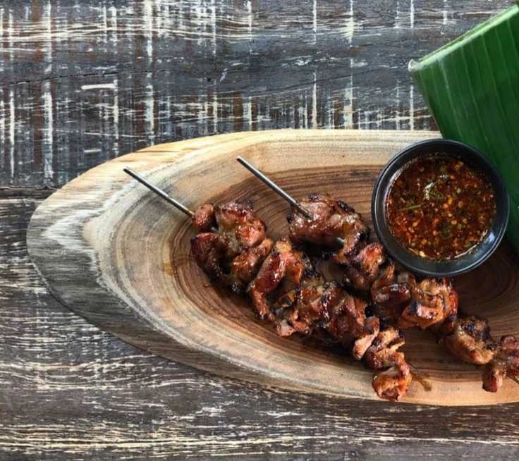 เนื้อปิ้ง     Beef Sirloin on Skewer