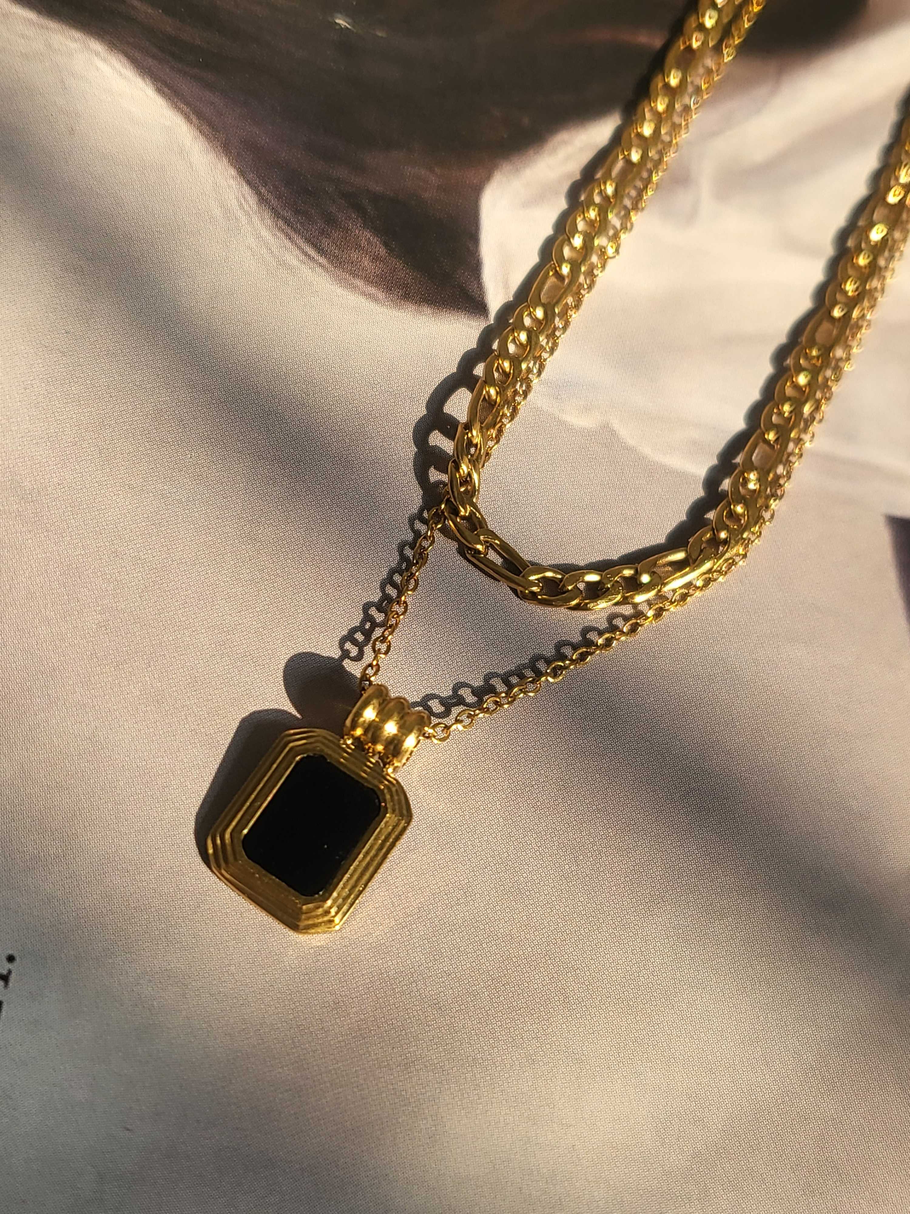 Double Black Necklace