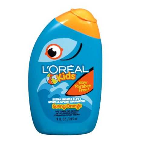แชมพูล้างสารคลอลีน  L'oreal Kids 2in1 Shampoo for swim , 265ml , นำเข้าอเมริกา
