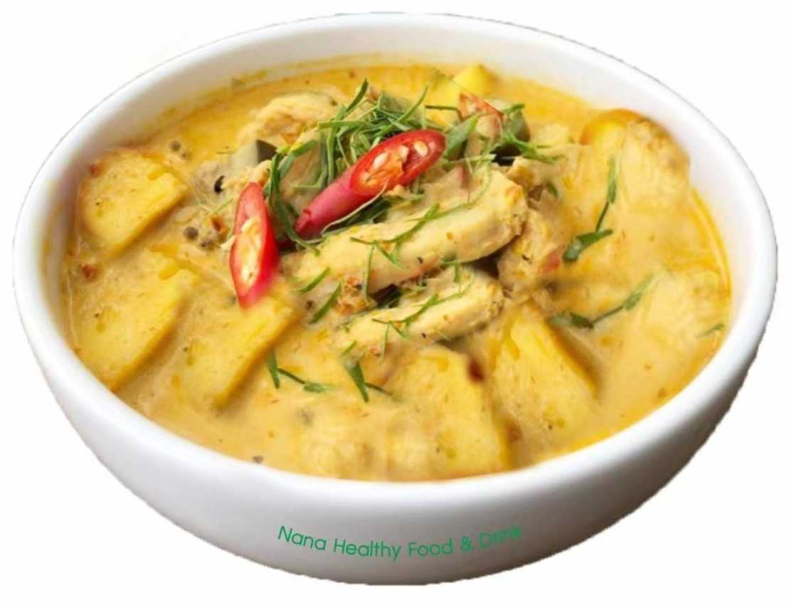 แกงสับปะรดอกไก่/Pineapple curry with chicken breast