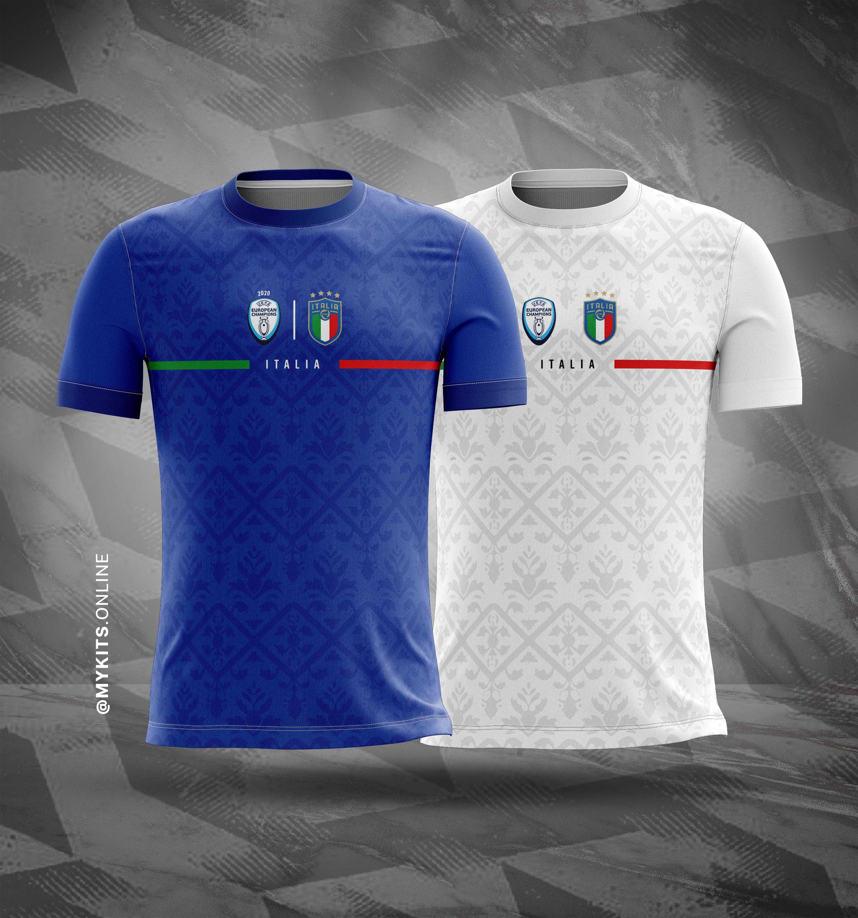 เสื้อทีมชาติอิตาลี แชมป์ยูโร 2020 (ITALIA Nation Football club UERO Champion 2020)