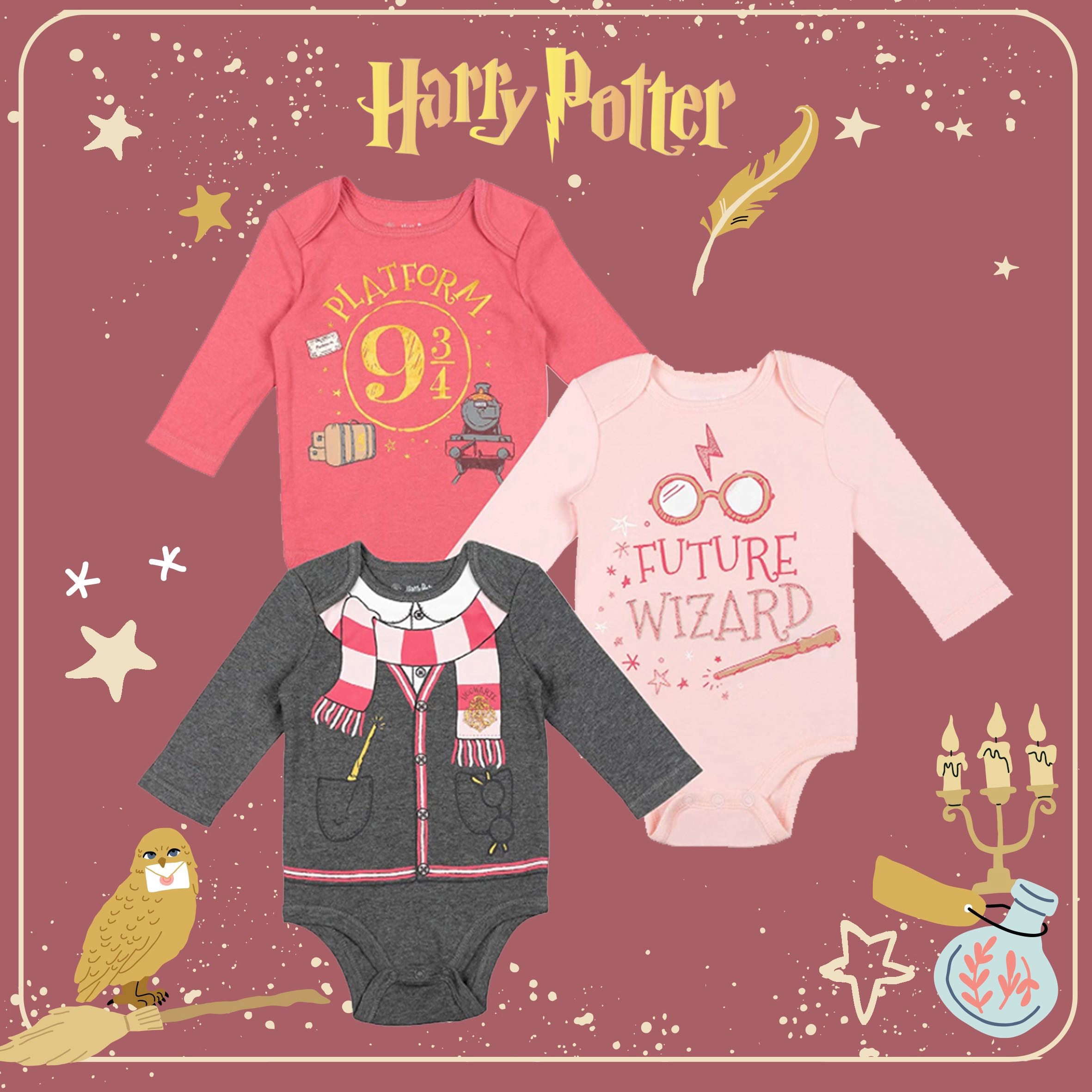 Harry Potter Baby Girl Bodysuit