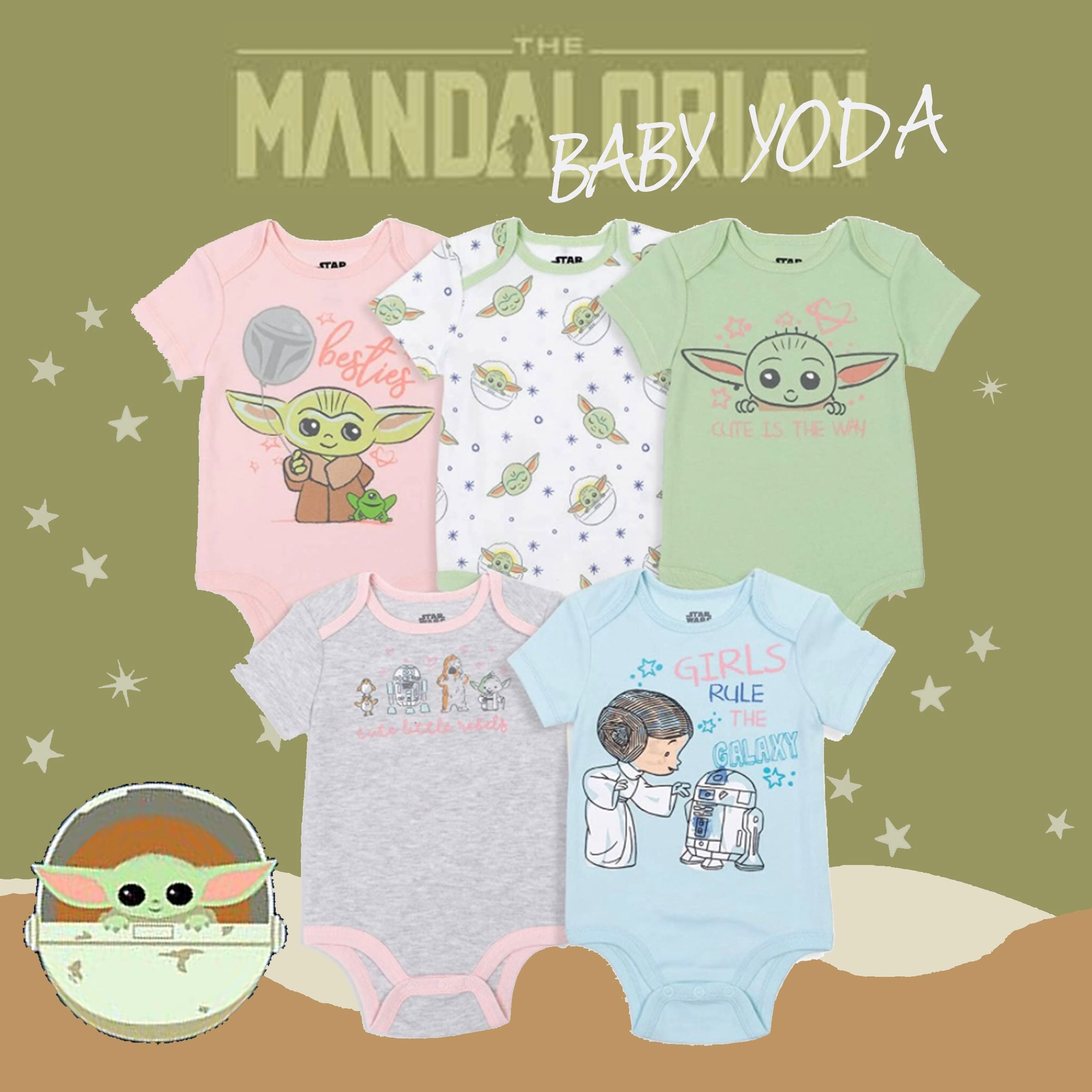 Mandalorian Star War Baby Girl Bodysuit [5pcs]