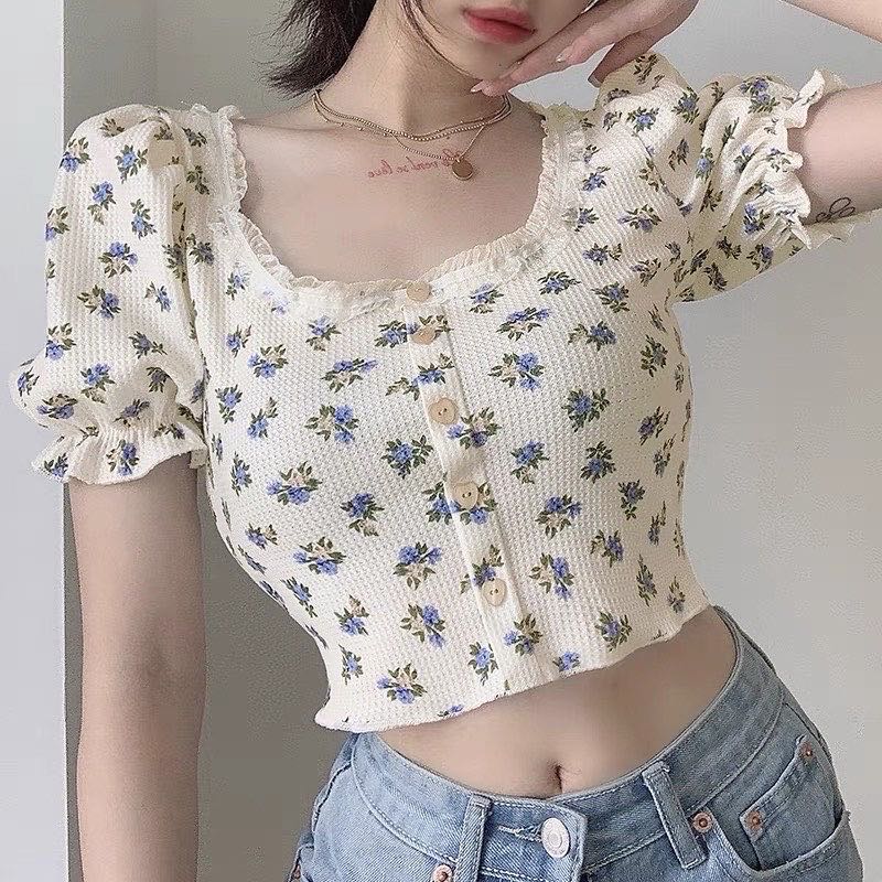 (sold out) Flora dolly crop top (J&T)