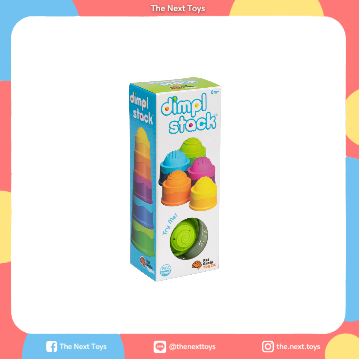 Dimpl Stack ของเล่นเรียงสีแบบซิลิโคน