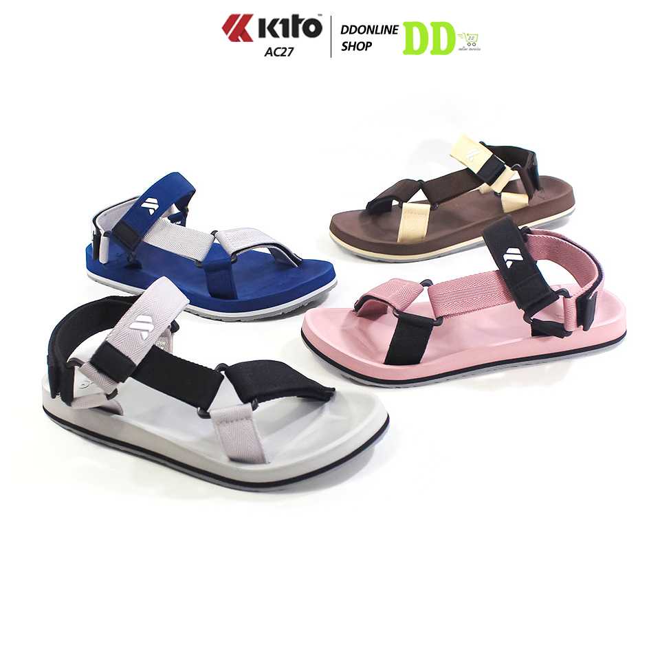 KITO รุ่น AC27 รองเท้ารัดส้นแตะแบบสวมรัดส้น รุ่นใหม่สีทูโทน ใส่แล้วเท่ แบรนด์แท้