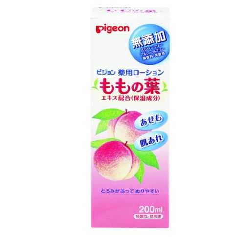โลชั่น  Pigeon medicated Lotion peach leaf , 200ml , สูตรสมุนไพร , นำเข้าญี่ปุ่น