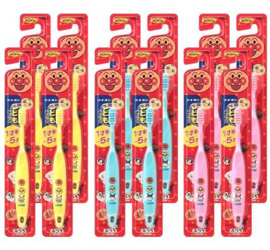แปรงสีฟันเด็กจากญี่ปุ่น  Lion Anpanman , สำหรับ 1-5 ปี , นำเข้าญีปุ่น