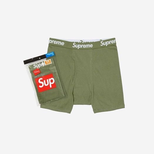 Supreme Hanes Boxer Pack Olive